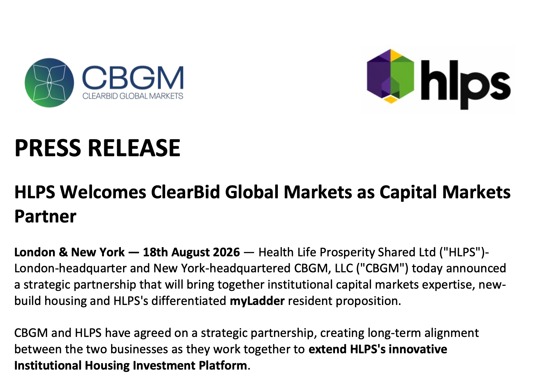 Featured image for “PRESS RELEASE”